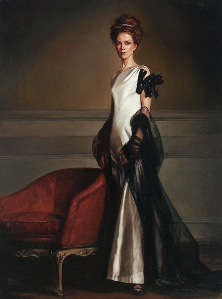 771x1036 Victorian Lady By Abdonjromero - Victorian Lady Painting