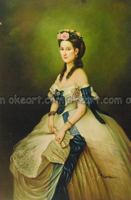 263x400 Oil Paintings On Canvas Portrait Decoration Victorian Woman - Victorian Lady Painting