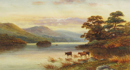 450x245 Harold Lawes Victorian Landscape Painter - Victorian Landscape Painting