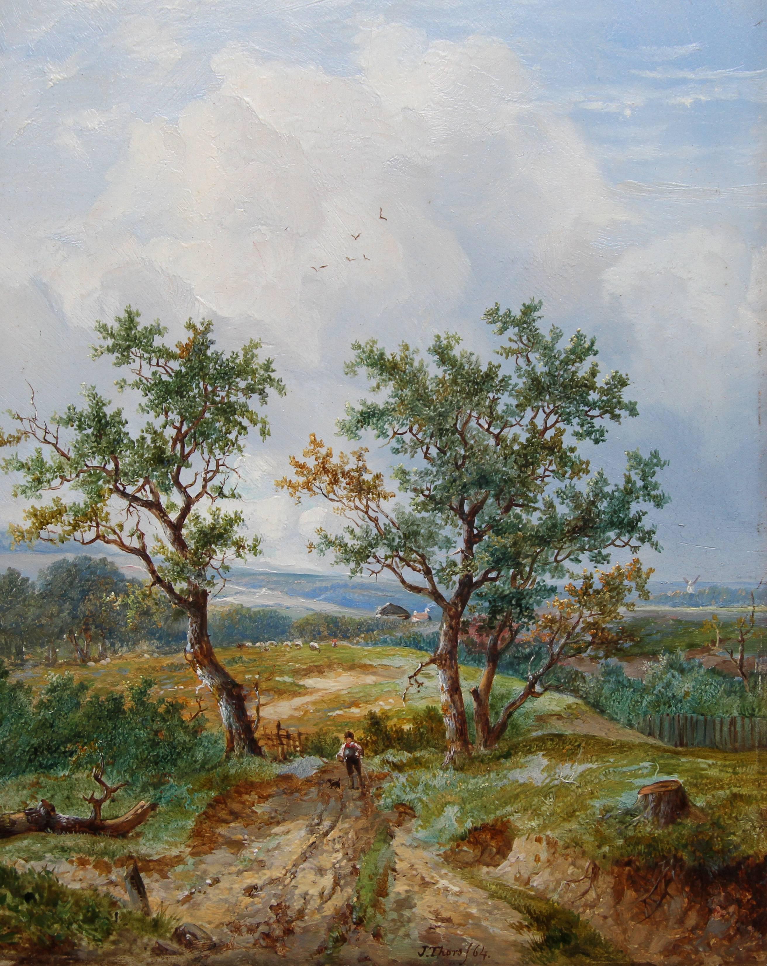 2624x3304 Joseph Thors - Victorian Landscape Painting