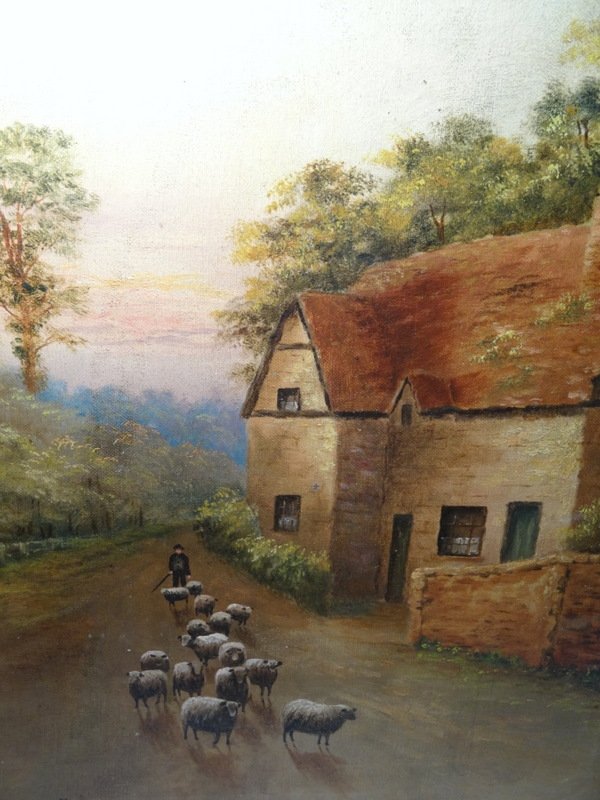 600x800 Bargain Garden Antiques - Victorian Landscape Painting