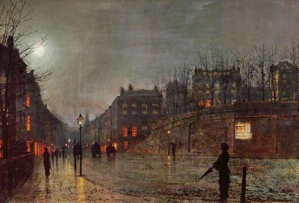 600x407 Atkinson Grimshaw Victorian Era And Paintings - Victorian London Painting