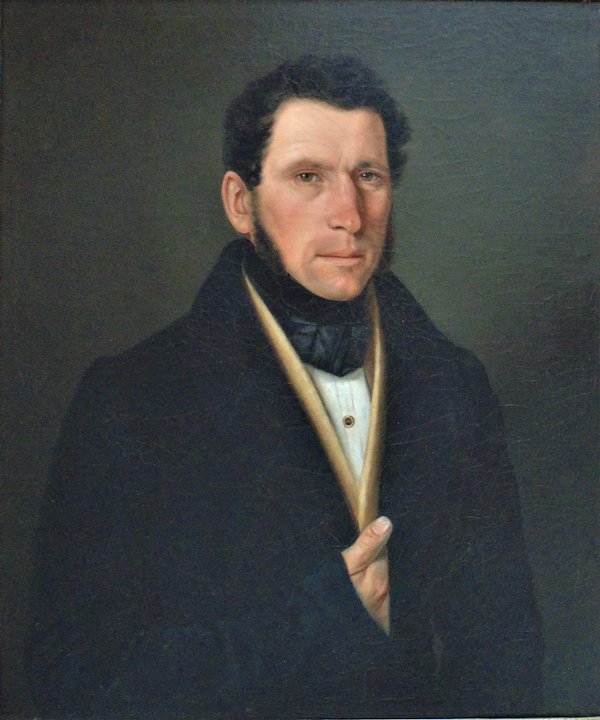 600x720 19th C. Portrait Painting Of Gentleman Continental School Oil - Victorian Man Painting