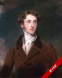 239x300 Portrait Of A Handsome Young Man Victorian Era Painting Art Real - Victorian Man Painting