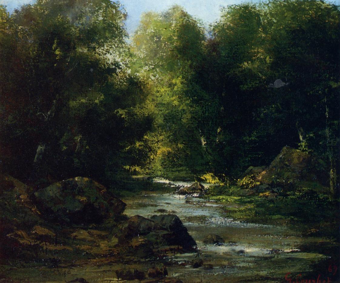1122x934 River Landscape - Victorian Painting Landscape