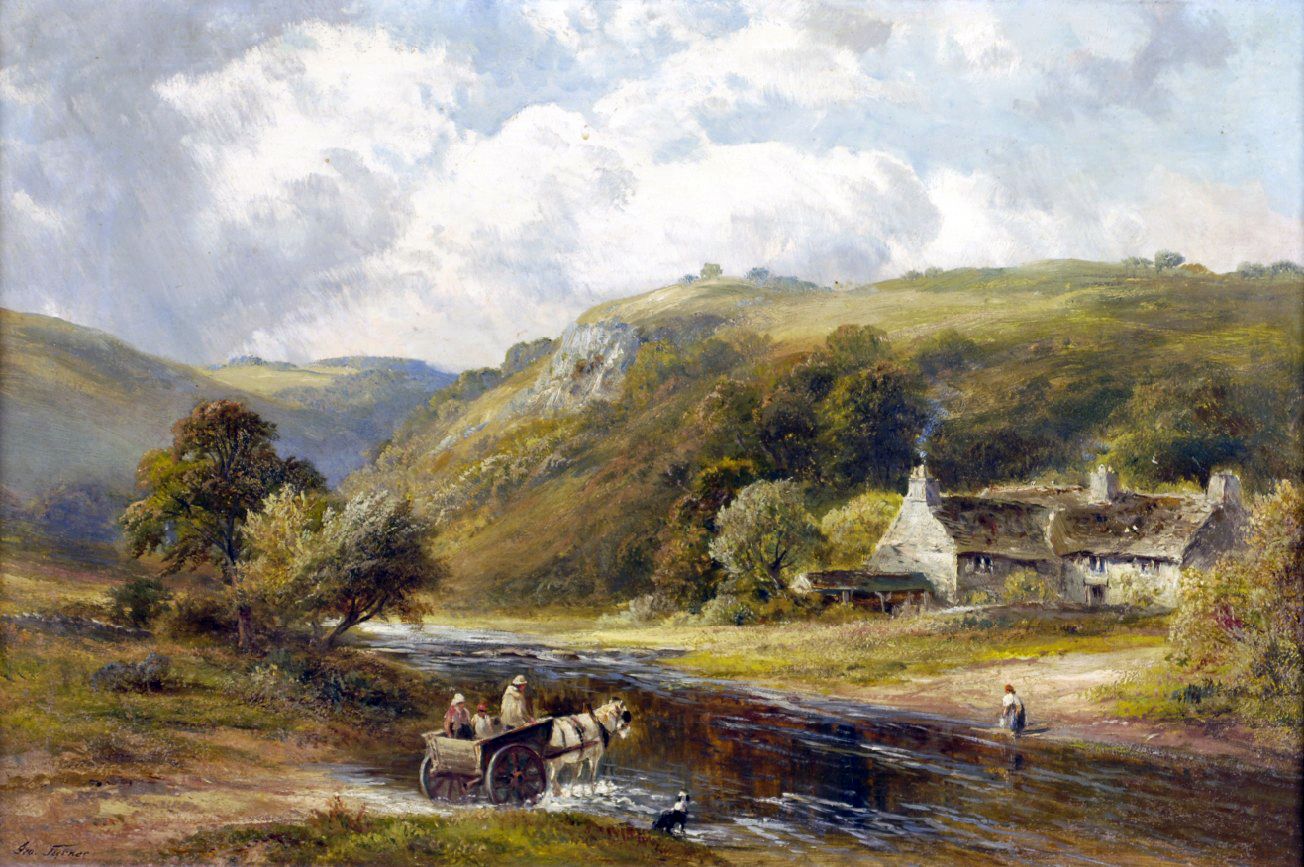 1304x867 Victorian British Painting Landscapes. George Turner Monsal Dale - Victorian Painting Landscape