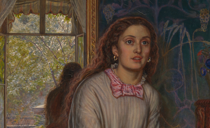 734x450 Sir John Everett Millais, Ophelia (Video) Khan Academy - Victorian Painting Woman