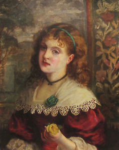 237x300 William Maw Egley British Victorian Painting Portrait Young - Victorian Painting Woman