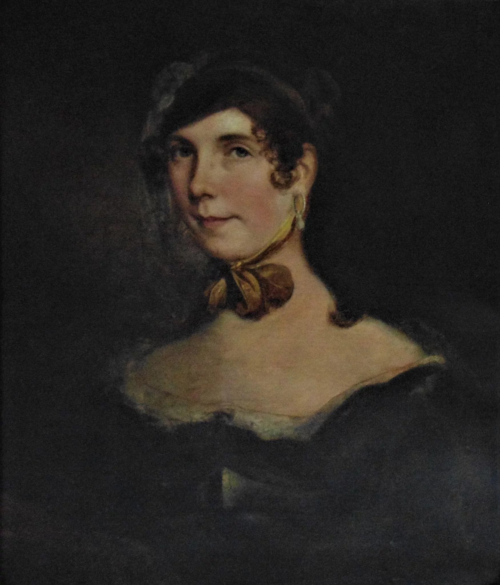 1749x2048 19th C. Victorian Portrait Painting Young Lady Girl Woman In Gilt - Victorian Portrait Painting