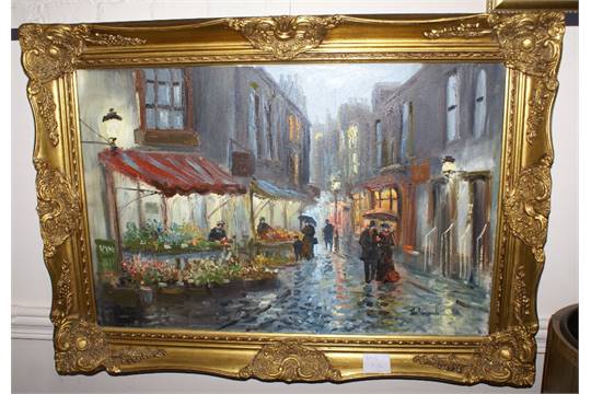 540x360 Victorian Style Oil Painting On Canvas - Victorian Style Painting