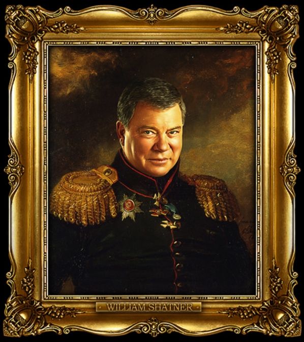 598x672 Victorian Painting, William Shatner, Military - Victorian Style Painting