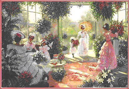 415x285 Rx Tea Time - Victorian Tea Party Painting