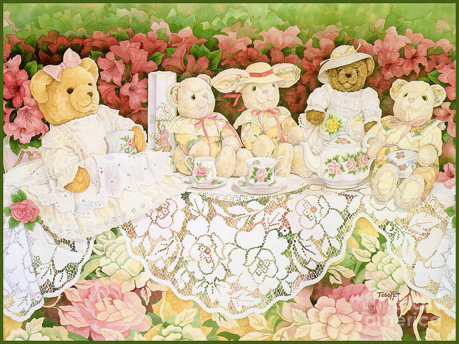 900x675 Victorian Tea Party - Victorian Tea Party Painting