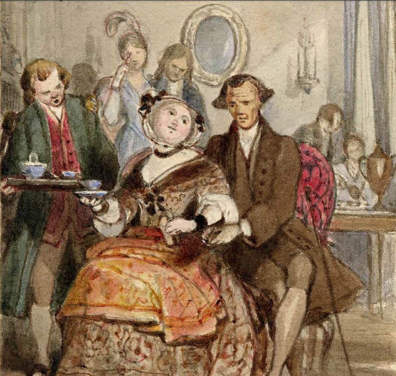 803x762 Georgian Family Tea Party Idea1 - Victorian Tea Party Painting