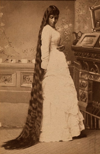 334x515 Labor Of Love Art Of Hair Work In 19th Century - Victorian Woman Painting