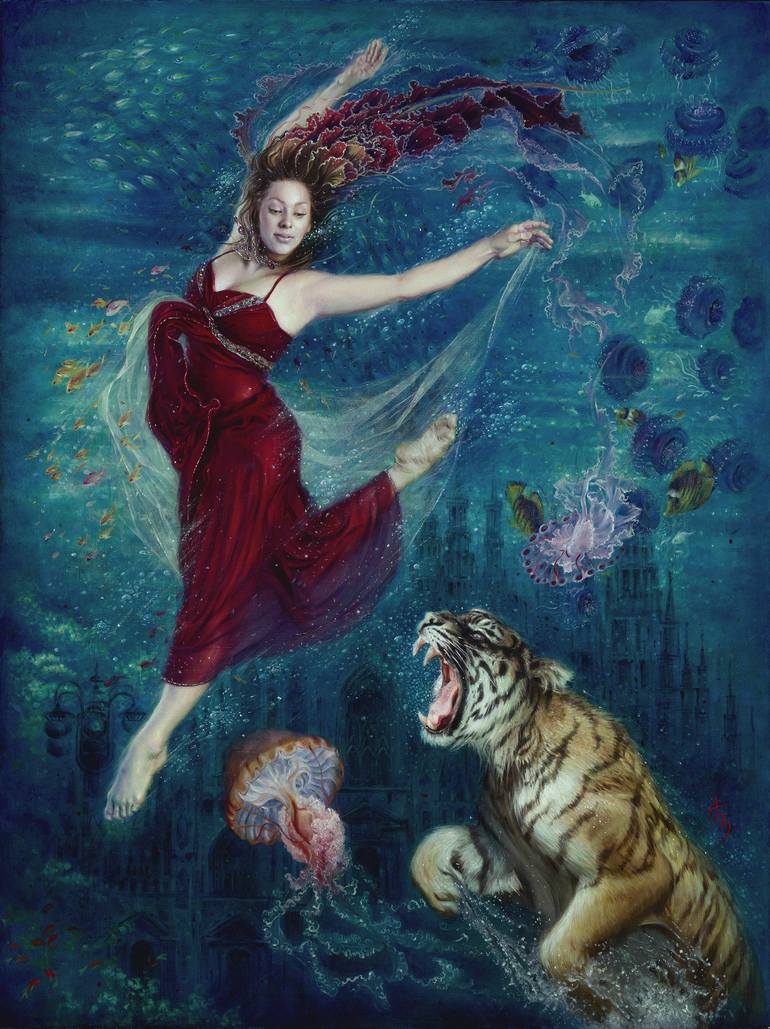 770x1029 Saatchi Art Avarice Pyrrhic Victory Painting By Alexandra Manukyan - Victory Painting
