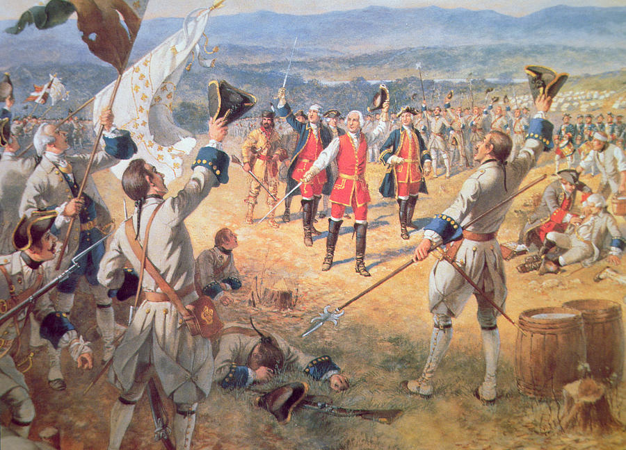 900x648 The Victory Of Montcalms Troops At Carillon Painting By Henry - Victory Painting