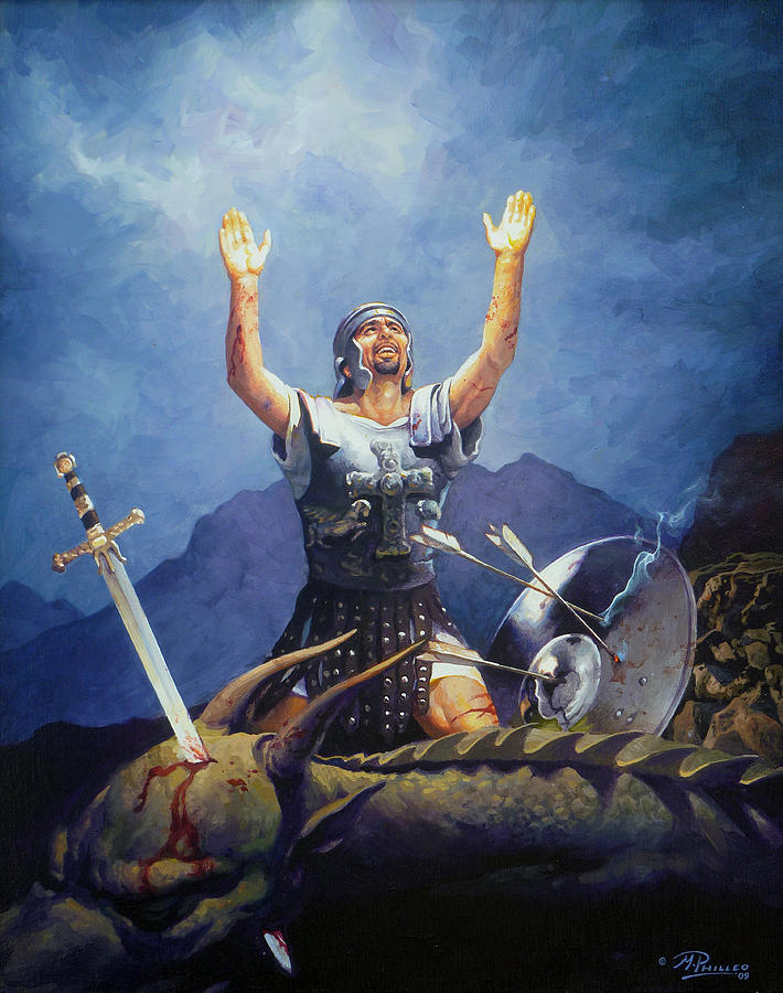 710x900 Victory In Surrender Painting By Matt Philleo - Victory Painting
