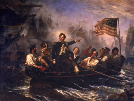 512x387 Battle Of Lake Erie - Victory Painting