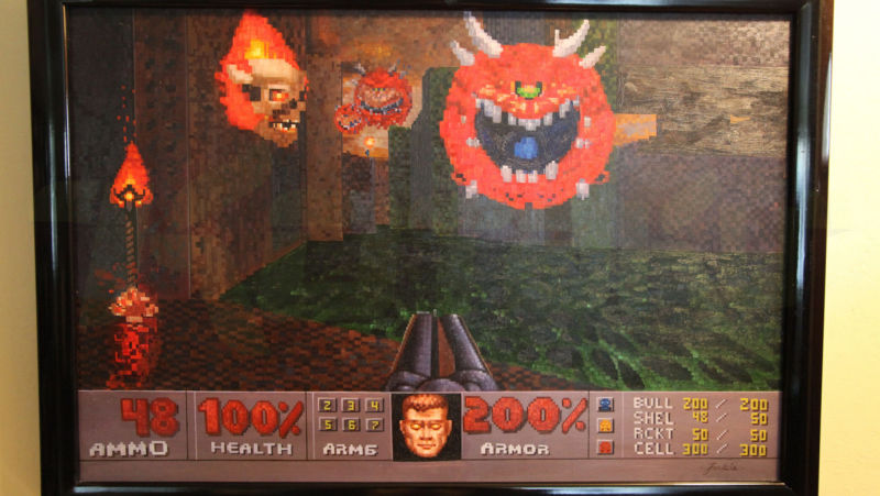 800x451 The Best Doom Painting Ever Is In John Romero's House - Video Game Painting