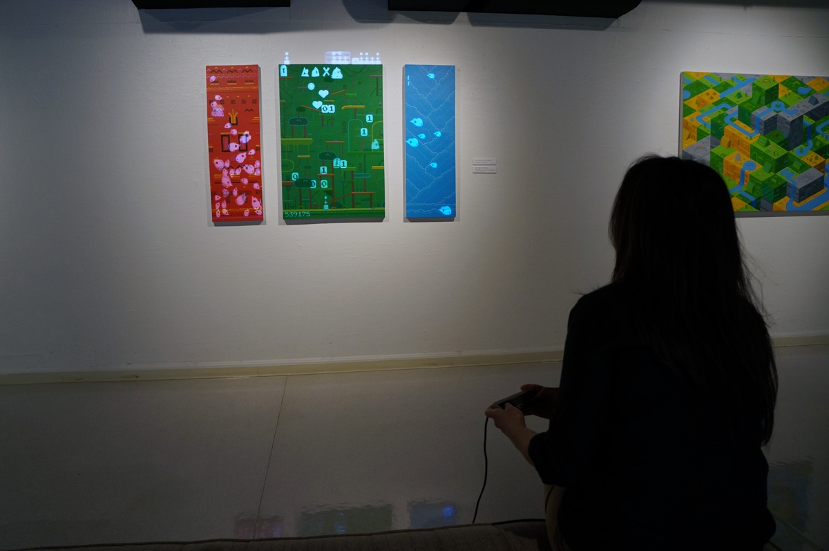 1200x797 For(){} - Video Game Painting