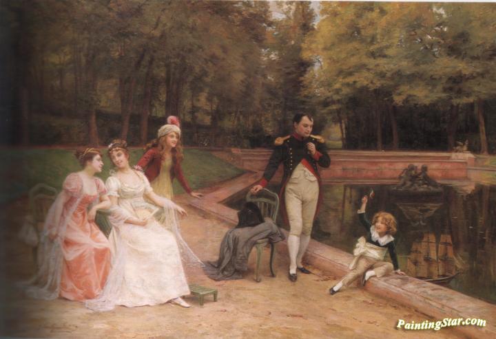 720x493 Napoleon Bonaparte With His Family At The Austrian Royal Court - Vienna Painting