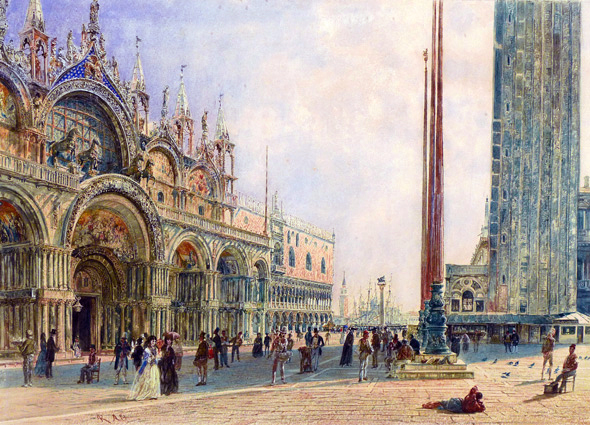 590x425 Rudolf Von Alt - Vienna Painting