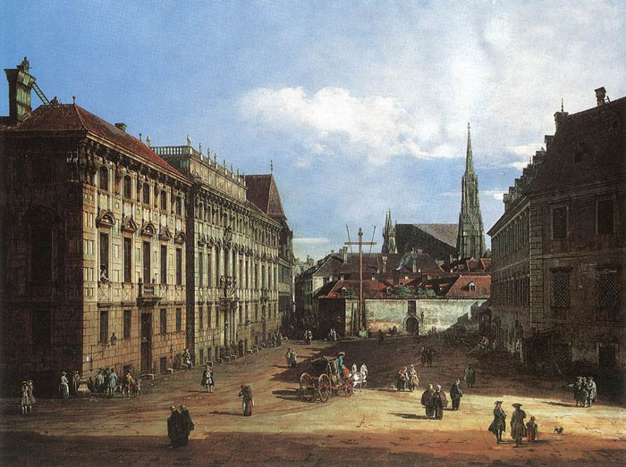 700x523 Vienna, The Lobkowitzplatz, 1759 1760 - Vienna Painting