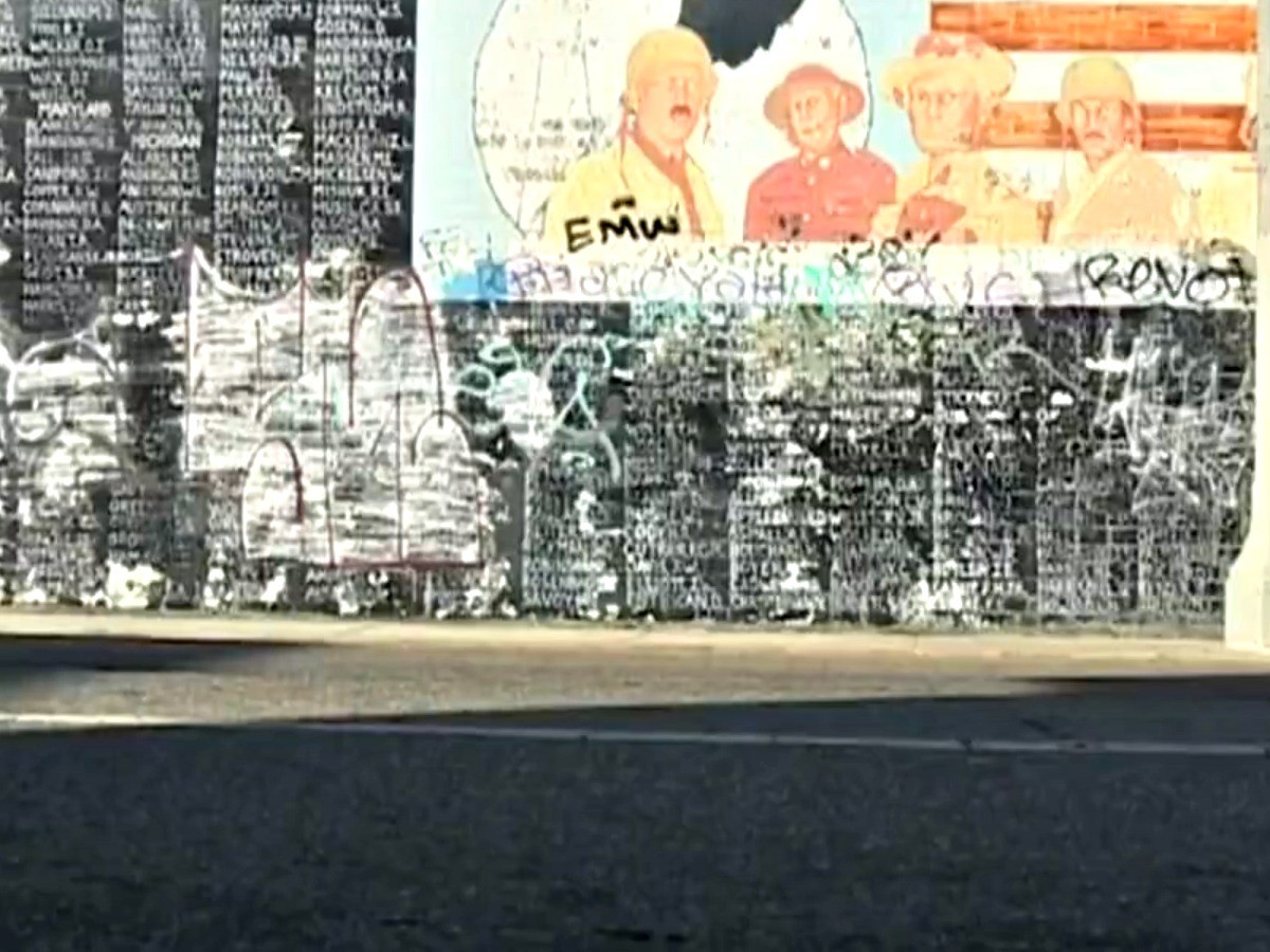 1200x900 Vandals Deface Memorial To Vietnam War Pows - Vietnam Memorial Painting