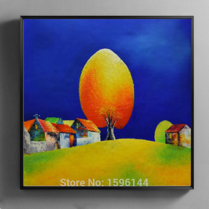 800x800 Oil Painting Canvas Abstract Hand Painted Wall Art Picture - Vietnam Wall Painting