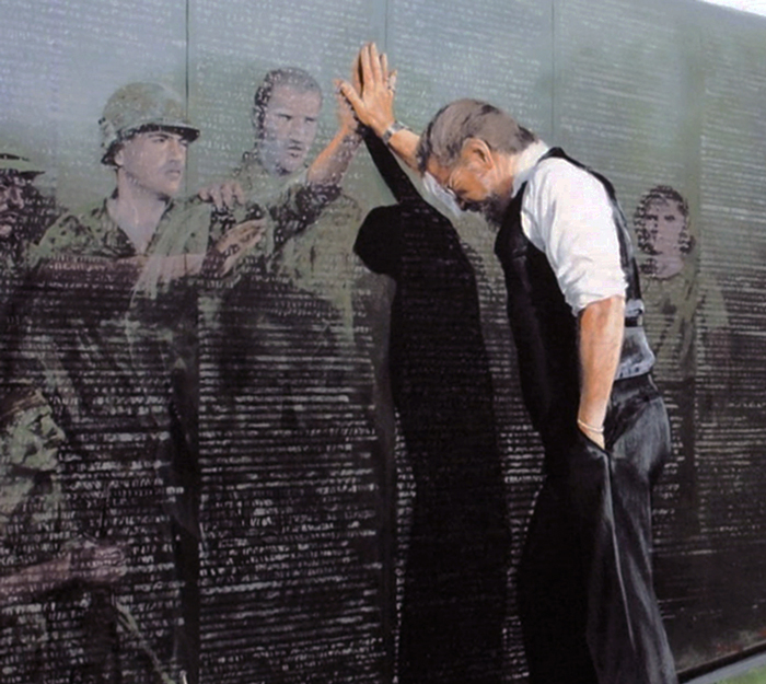 700x625 Vladimir Arts Reflections By Lee Teter - Vietnam War Memorial Painting
