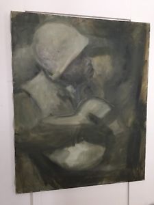 225x300 Vietnam War Painting African American Soldier W Guitar - Vietnam War Painting