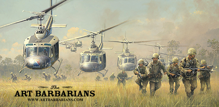 750x367 Wildlife Art Prints Plus Original Paintings With A Wide Selection - Vietnam War Painting