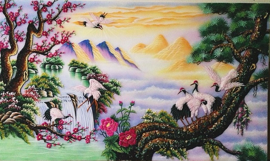 864x518 Gemstone Painting - Vietnamese Painting