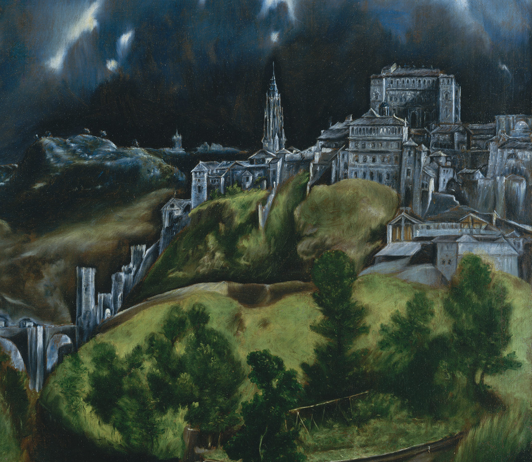1727x1500 View Of Toledo El Greco (Domenikos Theotokopoulos) 29.100.6 - View Of Toledo Painting