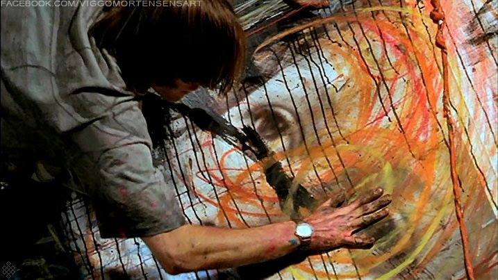 717x403 Fine Arts Theatre Place Maynard, Ma Viggo Mortensen Actor - Viggo Mortensen Painting