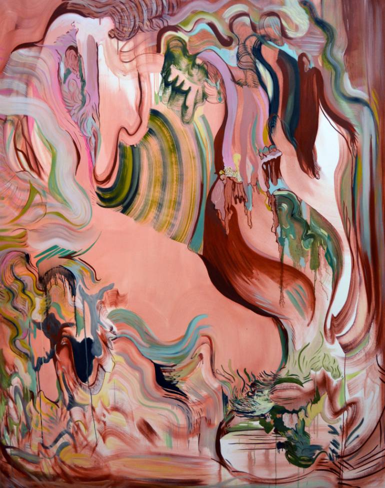 770x977 Saatchi Art Velvet Vulva Painting By Diana Roig - Vigina Painting