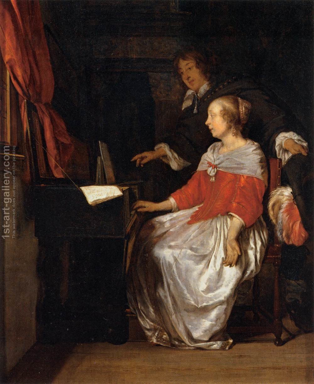 1000x1222 Virginal Player Gabriel Metsu Reproduction 1st Art Gallery - Vigina Painting