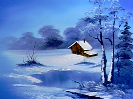 450x337 Frozen Beauty In Vignette - Vignette Painting
