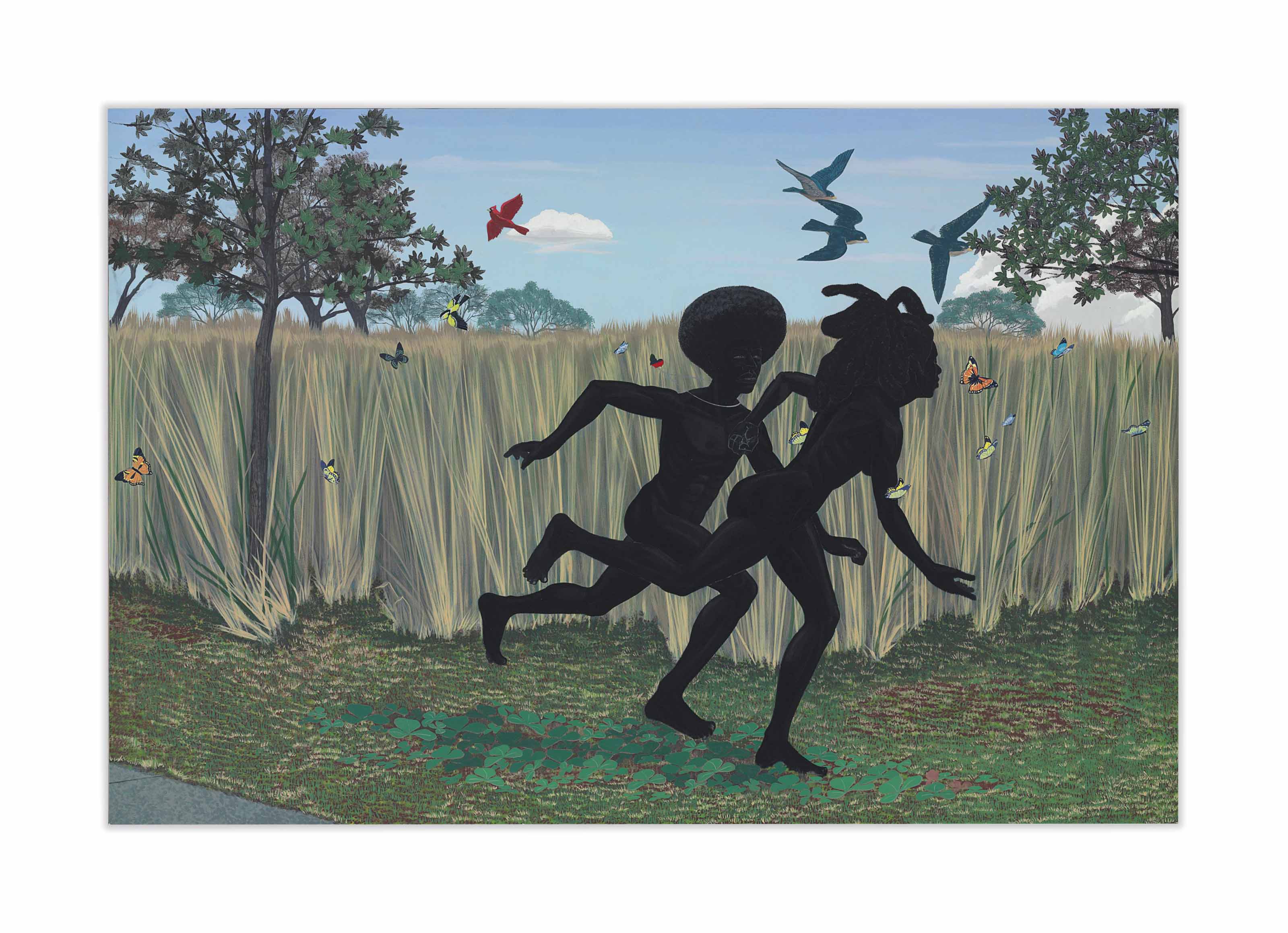 3200x2319 Kerry James Marshall (B. 1955) Vignette 20th Century - Vignette Painting