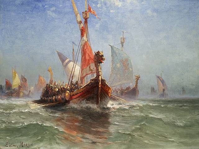 640x478 1 Viking Ships Painting The Deadliest Blogger Military History Page - Viking Ship Painting