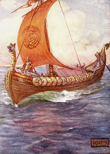 215x300 Viking Ship Paintings Fine Art America - Viking Ship Painting