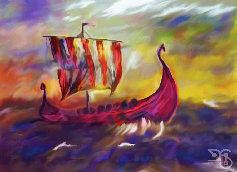 Viking Ship Painting at Explore collection of