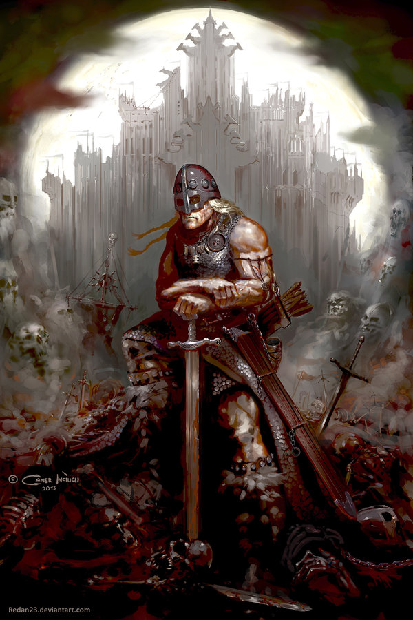 600x900 Valhalla Calls By Redan23 - Viking Valhalla Painting