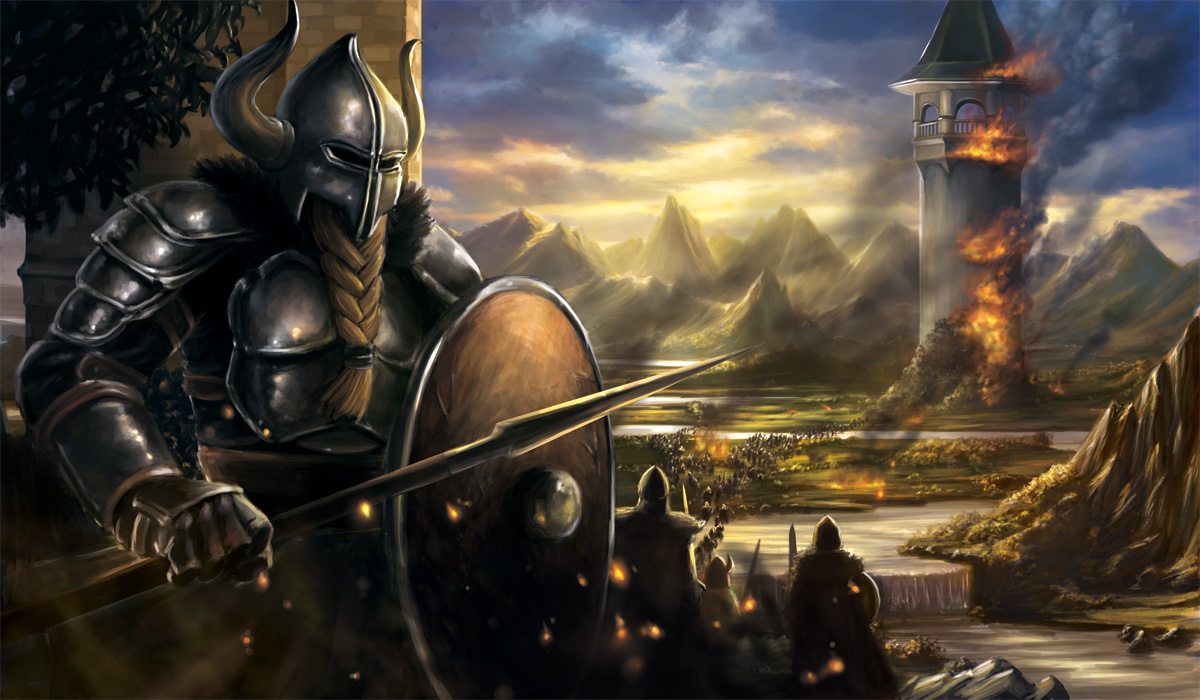 1200x700 Viking Assault The Twin Cities Gp Minneapolis By Alayna - Viking Valhalla Painting