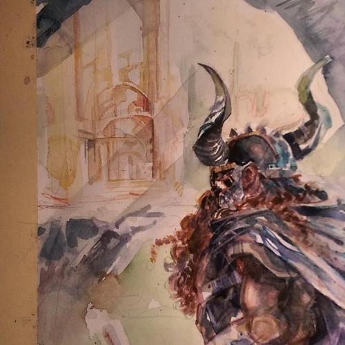 500x500 A Little - Viking Valhalla Painting