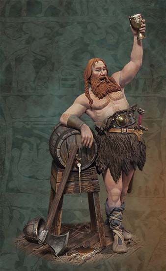 338x550 Prosit! Viking Warrior C. 900 Sv 09 54 Mm 132 The Vikings - Viking Warrior Painting