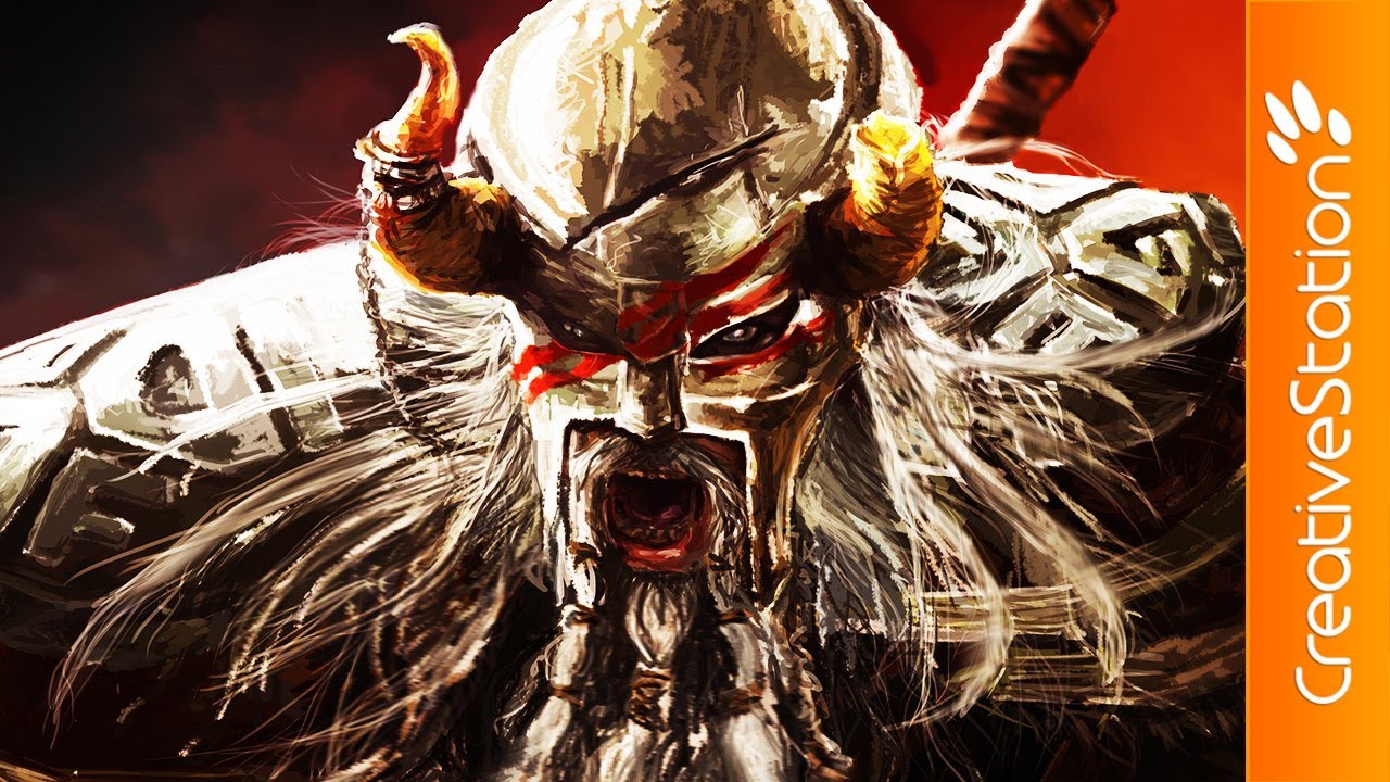 1280x720 Viking Warrior - Viking Warrior Painting