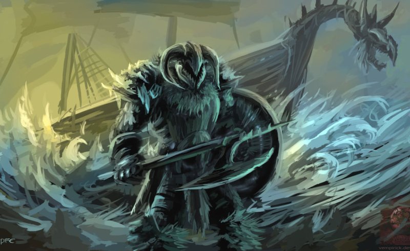 800x491 Viking Warrior By Vempirick On Painting For Home - Viking Warrior Painting