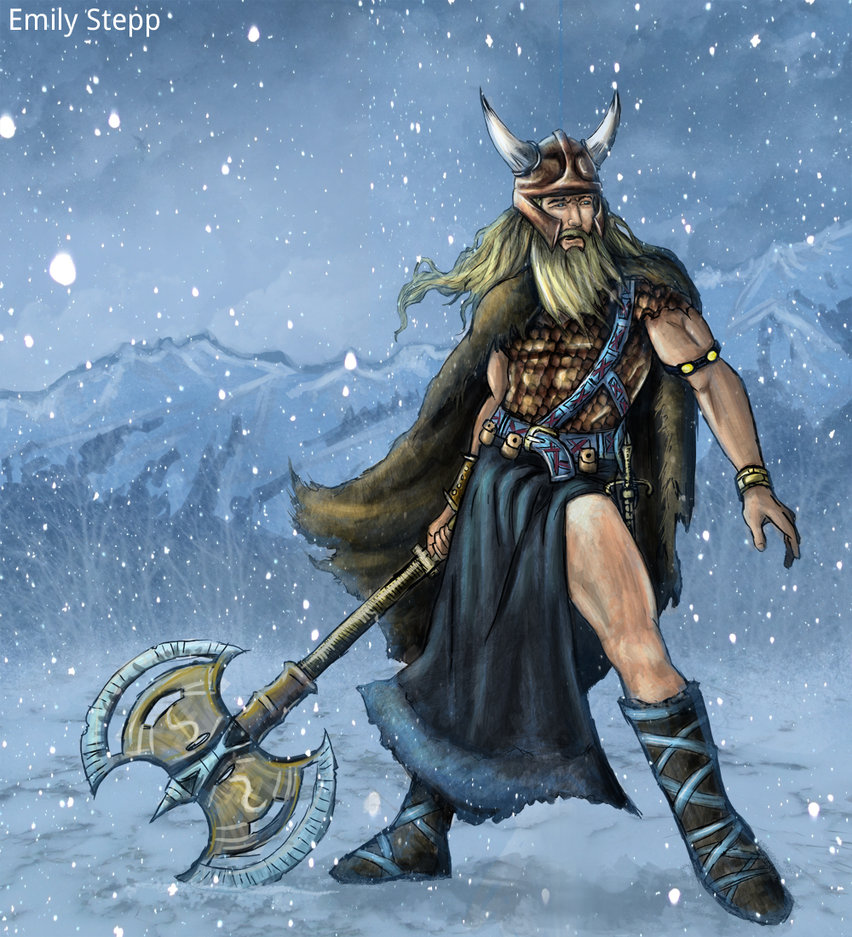 Viking Warrior Painting at PaintingValley.com | Explore collection of ...